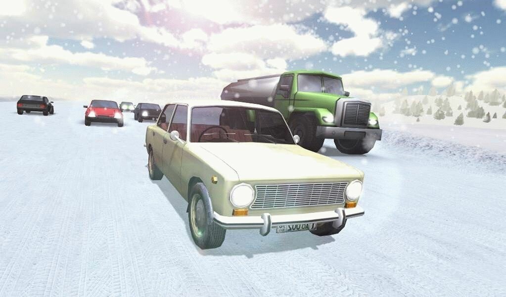 Скачать Russian Winter Traffic Racer для android бесплатно