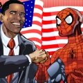 Барак Обама и Человек Паук