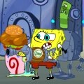 Губка Боб - Защитить улитку / SpongeBob Dinner Defenders играть онлайн